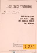 Dumore-Dumore Series 21, 8192 Drill grinder, Operating Instructions & Parts LIst Manual-8192-Series 21-05